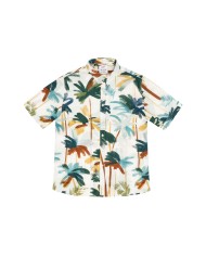 camicia chiara da uomo con fantasia a palme | BOB