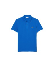 polo blu/azzurro da uomo in petit piquet con logo | LACOSTE