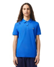 polo blu/azzurro da uomo in petit piquet con logo | LACOSTE