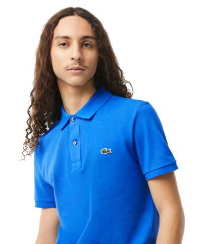 polo blu/azzurro da uomo in petit piquet con logo | LACOSTE polo blu/azzurro da uomo in petit piquet con logo | LACOSTE