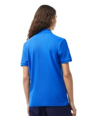 polo blu/azzurro da uomo in petit piquet con logo | LACOSTE