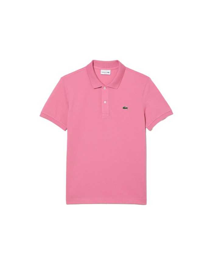 polo rosa da uomo in petit piquet con logo | LACOSTE