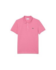 polo rosa da uomo in petit piquet con logo | LACOSTE
