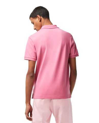 polo rosa da uomo in petit piquet con logo | LACOSTE polo rosa da uomo in petit piquet con logo | LACOSTE
