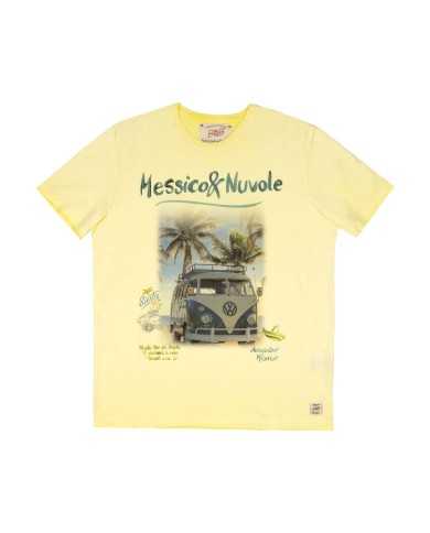 t-shirt avocado da uomo con stampa al centro | BOB t-shirt avocado da uomo con stampa al centro | BOB