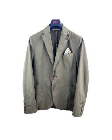 giacca militare in lyocell con stemma logato | BOB giacca militare in lyocell con stemma logato | BOB