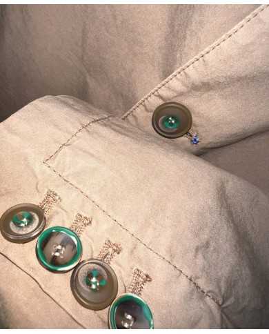 giacca tabacco in lyocell con stemma logato | BOB giacca tabacco in lyocell con stemma logato | BOB