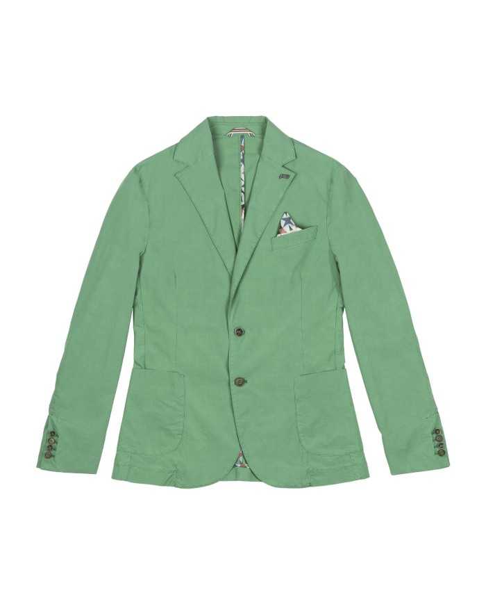 giacca verde/smeraldo in lyocell con stemma logato | BOB giacca verde/smeraldo in lyocell con stemma logato | BOB