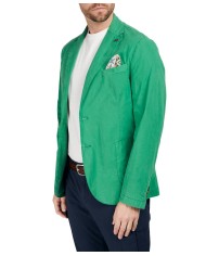 giacca verde/smeraldo in lyocell con stemma logato | BOB giacca verde/smeraldo in lyocell con stemma logato | BOB