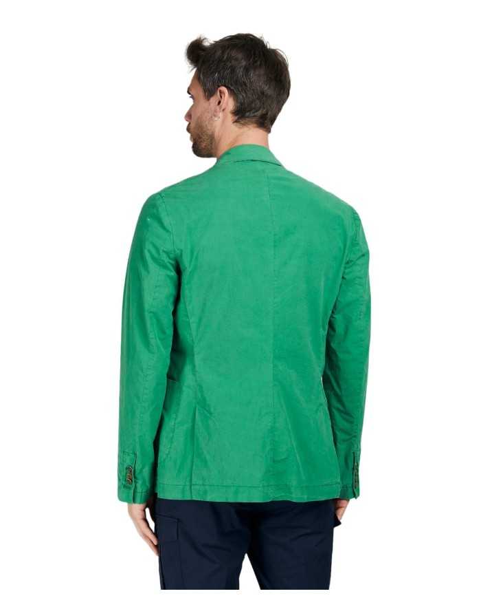 giacca verde/smeraldo in lyocell con stemma logato | BOB giacca verde/smeraldo in lyocell con stemma logato | BOB