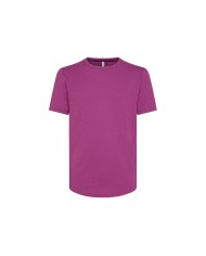 t-shirt viola da uomo con logo e interno collo con fantasia | SUN68