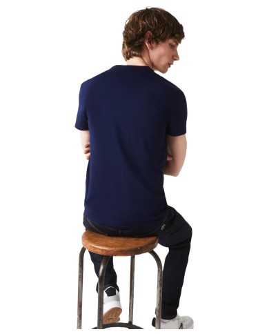 T-shirt da uomo blu regular con logo in alto a destra | LACOSTE T-shirt da uomo blu regular con logo in alto a destra | LACOSTE
