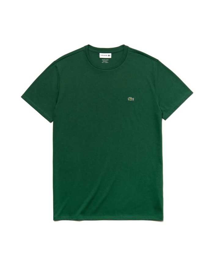 t-shirt verde da uomo con logo in alto a destra | LACOSTE t-shirt verde da uomo con logo in alto a destra | LACOSTE