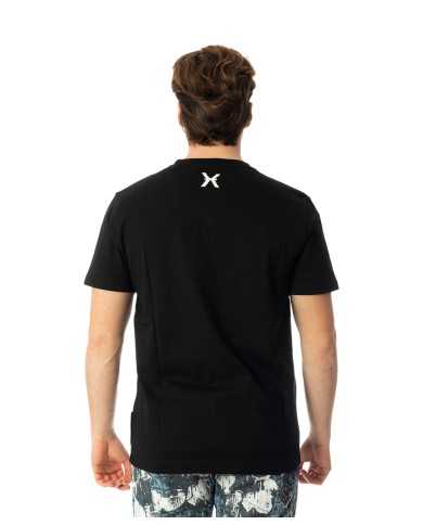 t-shirt nera da uomo chiusa con due bottoncini e con logo | RICHMOND t-shirt nera da uomo chiusa con due bottoncini e con logo | RICHMOND
