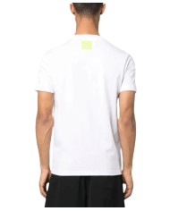 t-shirt white optical white da uomo con stampa logata | RICHMOND