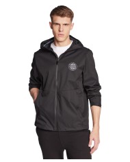 Giubbino nero da uomo con cappuccio, logo e grafica | RICHMOND