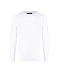 maglia white optical da uomo con bordi a coste | RICHMOND maglia white optical da uomo con bordi a coste | RICHMOND