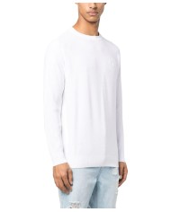 maglia white optical da uomo con bordi a coste | RICHMOND maglia white optical da uomo con bordi a coste | RICHMOND