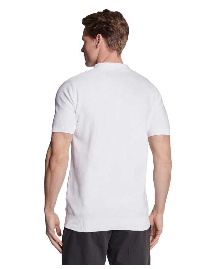 polo white optical da uomo con colletto a punta e logo | RICHMOND polo white optical da uomo con colletto a punta e logo | RICHMOND