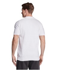 polo white optical da uomo con colletto a punta e logo | RICHMOND polo white optical da uomo con colletto a punta e logo | RICHMOND