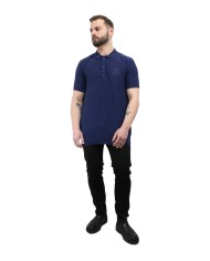 polo blue medieval da uomo con colletto a punta e logo | RICHMOND polo blue medieval da uomo con colletto a punta e logo | RICHMOND