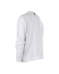 Felpa white optical da uomo con logo e scritte a contrasto | RICHMOND Felpa white optical da uomo con logo e scritte a contrasto | RICHMOND