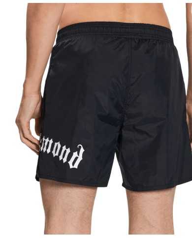 Costume mare nero da uomo con coulisse e stampa | RICHMOND Costume mare nero da uomo con coulisse e stampa | RICHMOND