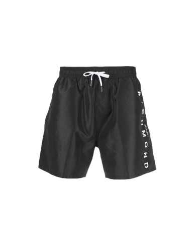 Costume mare nero da uomo con coulisse e scritta | JONH RICHMOND Costume mare nero da uomo con coulisse e scritta | JONH RICHMOND