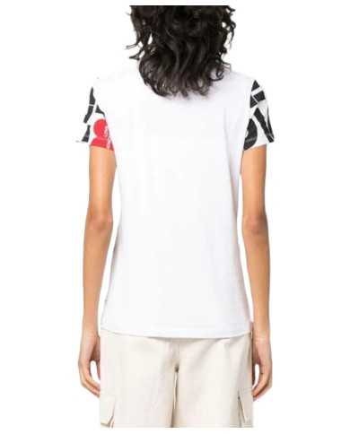 LOVE MOSCHINO T-Shirt Donna W4F73 2P M3876 P-EM cotone con motivo c... LOVE MOSCHINO T-Shirt Donna W4F73 2P M3876 P-EM cotone con motivo c...