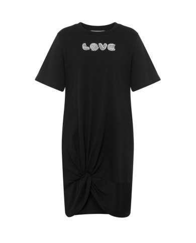 Abito donna nero con stampa LOVE OPTICAL LOGO | LOVE MOSCHINO Abito donna nero con stampa LOVE OPTICAL LOGO | LOVE MOSCHINO