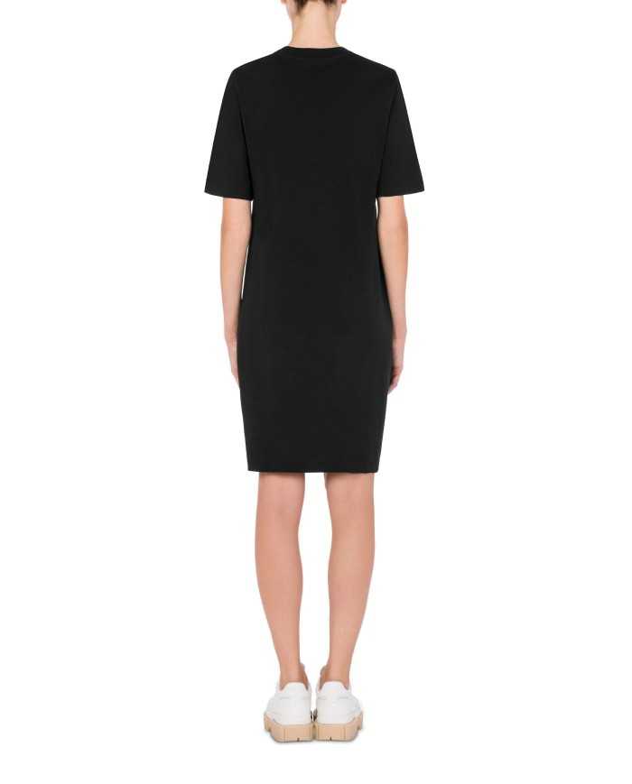 Abito donna nero con stampa LOVE OPTICAL LOGO | LOVE MOSCHINO Abito donna nero con stampa LOVE OPTICAL LOGO | LOVE MOSCHINO