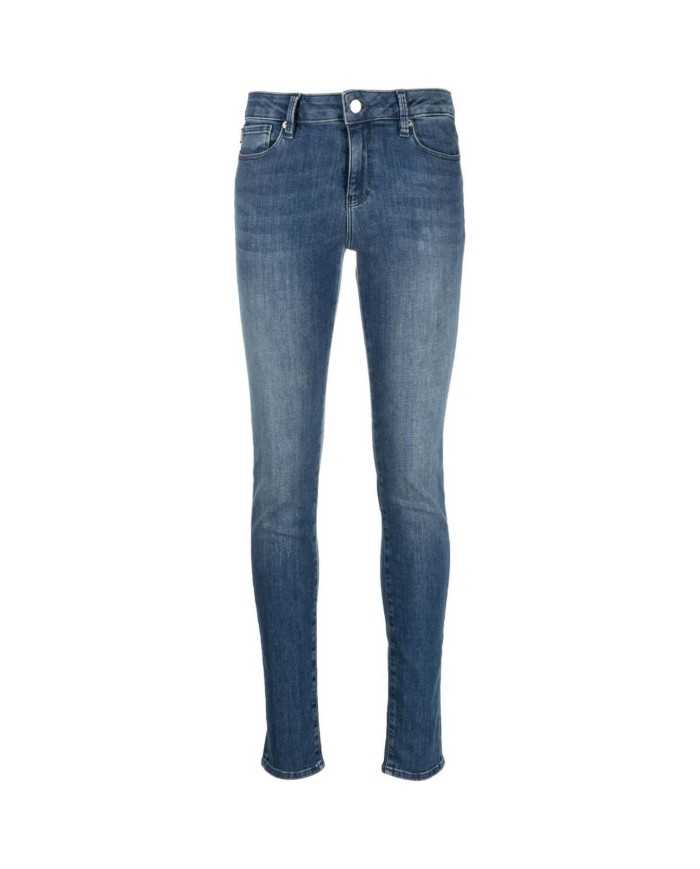 jeans skinny donna denim chiaro con logo a cuore | LOVE MOSCHINO jeans skinny donna denim chiaro con logo a cuore | LOVE MOSCHINO