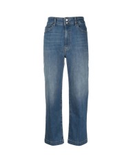 jeans cropped donna denim chiaro con logo a cuore | LOVE MOSCHINO jeans cropped donna denim chiaro con logo a cuore | LOVE MOSCHINO