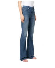 Jeans stile flare donna denim chiaro con logo a cuore | LOVE MOSCHINO Jeans stile flare donna denim chiaro con logo a cuore | LOVE MOSCHINO