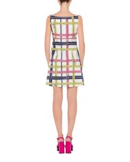 abito donna bianco con fantasia zip pop all-over | LOVE MOSCHINO abito donna bianco con fantasia zip pop all-over | LOVE MOSCHINO