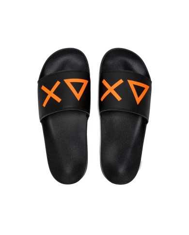 SUN68 Ciabatta Uomo X33151 SLIPPERS LOGO P-EM Poliuretano con logo ...