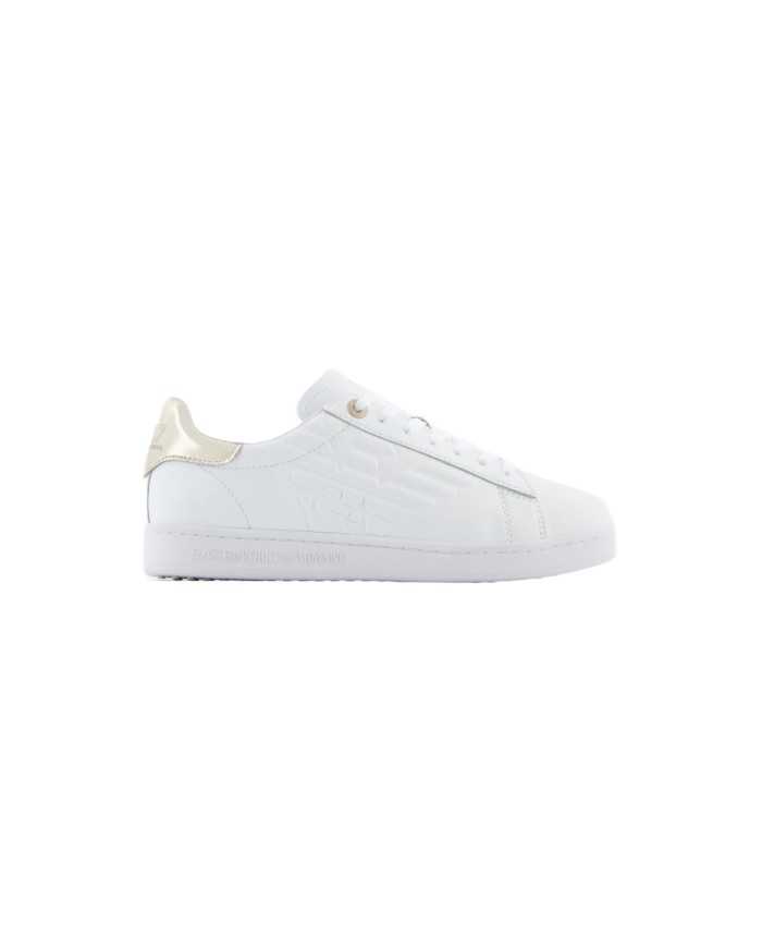 sneakers donna white/gold logato EAGLE e brand logo | EA7 sneakers donna white/gold logato EAGLE e brand logo | EA7