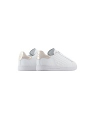 sneakers donna white/gold logato EAGLE e brand logo | EA7