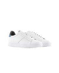 sneakers uomo optical white/blue con loghi | ARMANI EXCHANGE