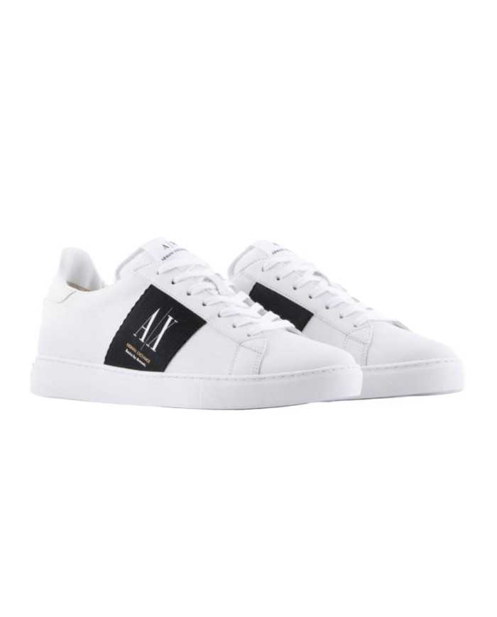sneakers uomo optical white con logo su strisce | ARMANI EXCHANGE sneakers uomo optical white con logo su strisce | ARMANI EXCHANGE