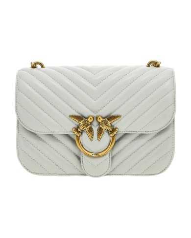 borsa grigio pinguino da donna chiusa risvolto e fibbia | PINKO