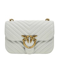 borsa grigio pinguino da donna chiusa risvolto e fibbia | PINKO