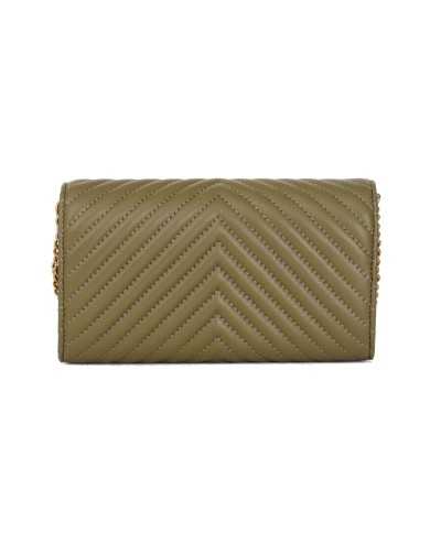 portafoglio verde abete da donna con fibbia logata in metallo | PINKO portafoglio verde abete da donna con fibbia logata in metallo | PINKO