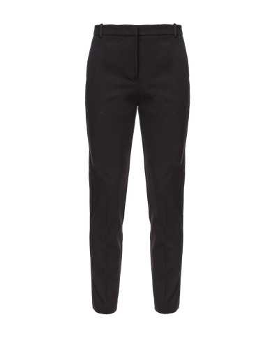 pantaloni nera da donna con piega stirata al centro e gancio | PINKO pantaloni nera da donna con piega stirata al centro e gancio | PINKO