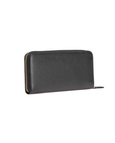 portafoglio zip-around nero da donna con placca LOVE BIRDS | PINKO portafoglio zip-around nero da donna con placca LOVE BIRDS | PINKO