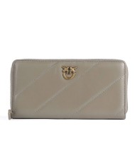 portafoglio zip-around noce con placca LOVE BIRDS | PINKO portafoglio zip-around noce con placca LOVE BIRDS | PINKO