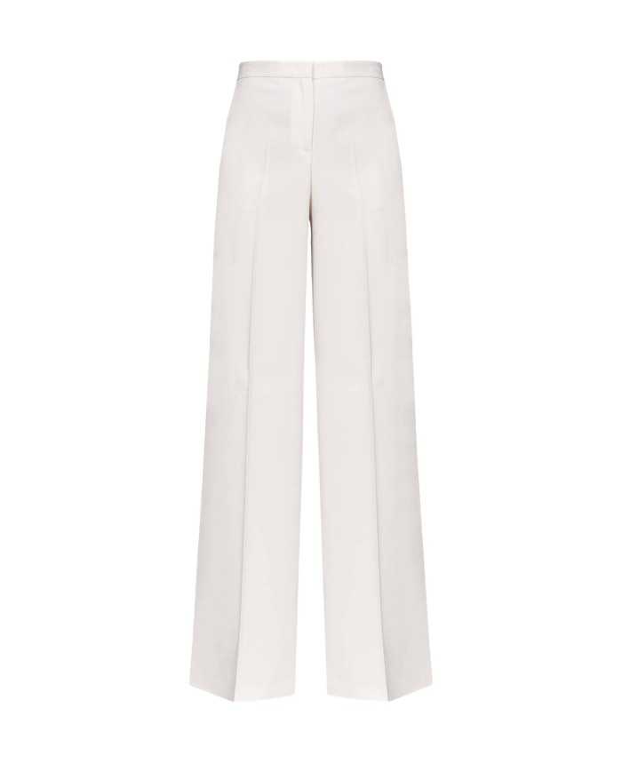 pantaloni rosa da donna con gamba a palazzo con piega | PINKO pantaloni rosa da donna con gamba a palazzo con piega | PINKO