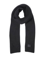 sciarpa nera da donna con patch logata LOVE BIRDS | PINKO