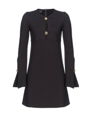 abito corto nero da donna con linea leggermente ad A | PINKO abito corto nero da donna con linea leggermente ad A | PINKO