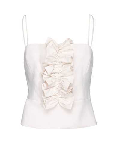top rosa da donna con fiocco sul petto e spalline sottili | PINKO top rosa da donna con fiocco sul petto e spalline sottili | PINKO